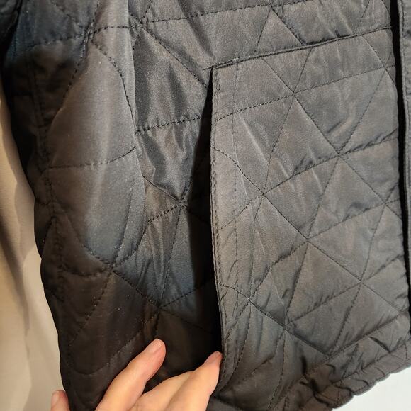 ICEBURG Black Quilted Thin Layer Synthetic Down Jacket Mens Medium Pockets NEW - Picture 9 of 12